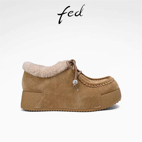 fed羊毛加绒保暖26秋冬新