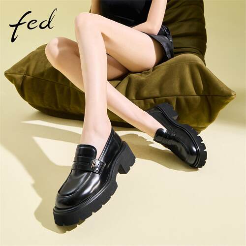 【高级感擦色牛皮】fed女