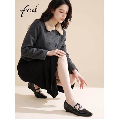fed高级感水洗牛皮26秋真