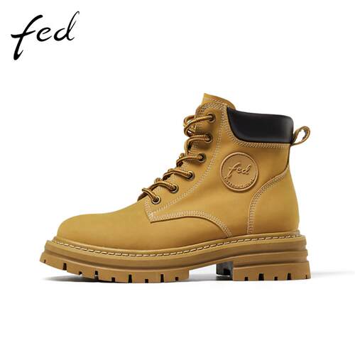 fed大黄靴工装秋季户外时