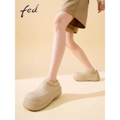 fed保暖厚底鞋冬季新款女