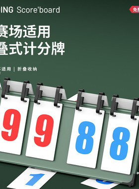 Flip Scoreboard: For Basketball,Pool,Football,Badminton & TT