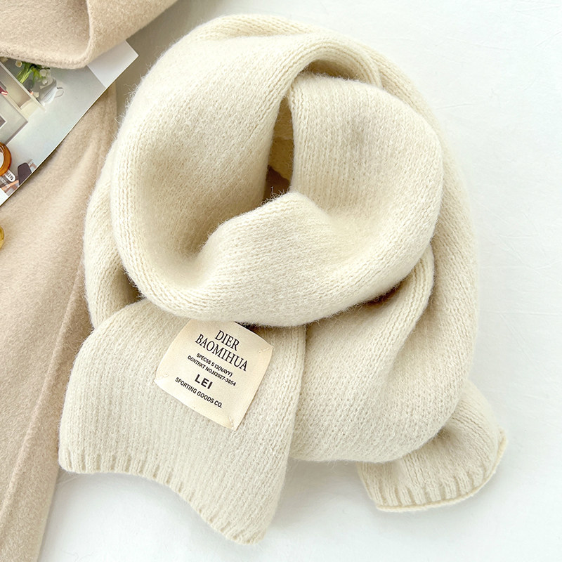 纯米白色短围巾男女学生秋冬季针织毛线儿童宝宝护颈小围脖柔软糯,服饰配件/皮带/帽子/围巾,围巾/丝巾/披肩,淘宝优惠券,粉丝福利购,淘宝优惠卷