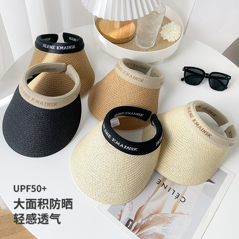 Sunscreen sunshade Empty top Duck tongue Hat summer Ride a bike ultraviolet-proof Hair hoop Sandy beach Sun hat Rafi Straw hatin the Accessories/Leather belt/Hat/Muffler , Hat  category - from Buy2taobao.com to provide professional Taobao agent buy service
