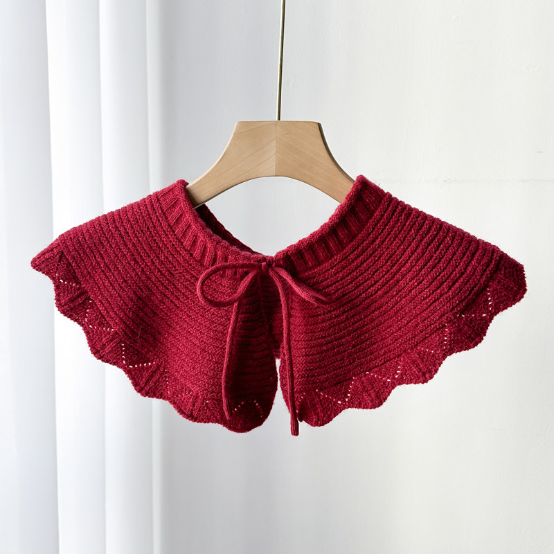 春秋搭配衬衫韩版女披肩假领子