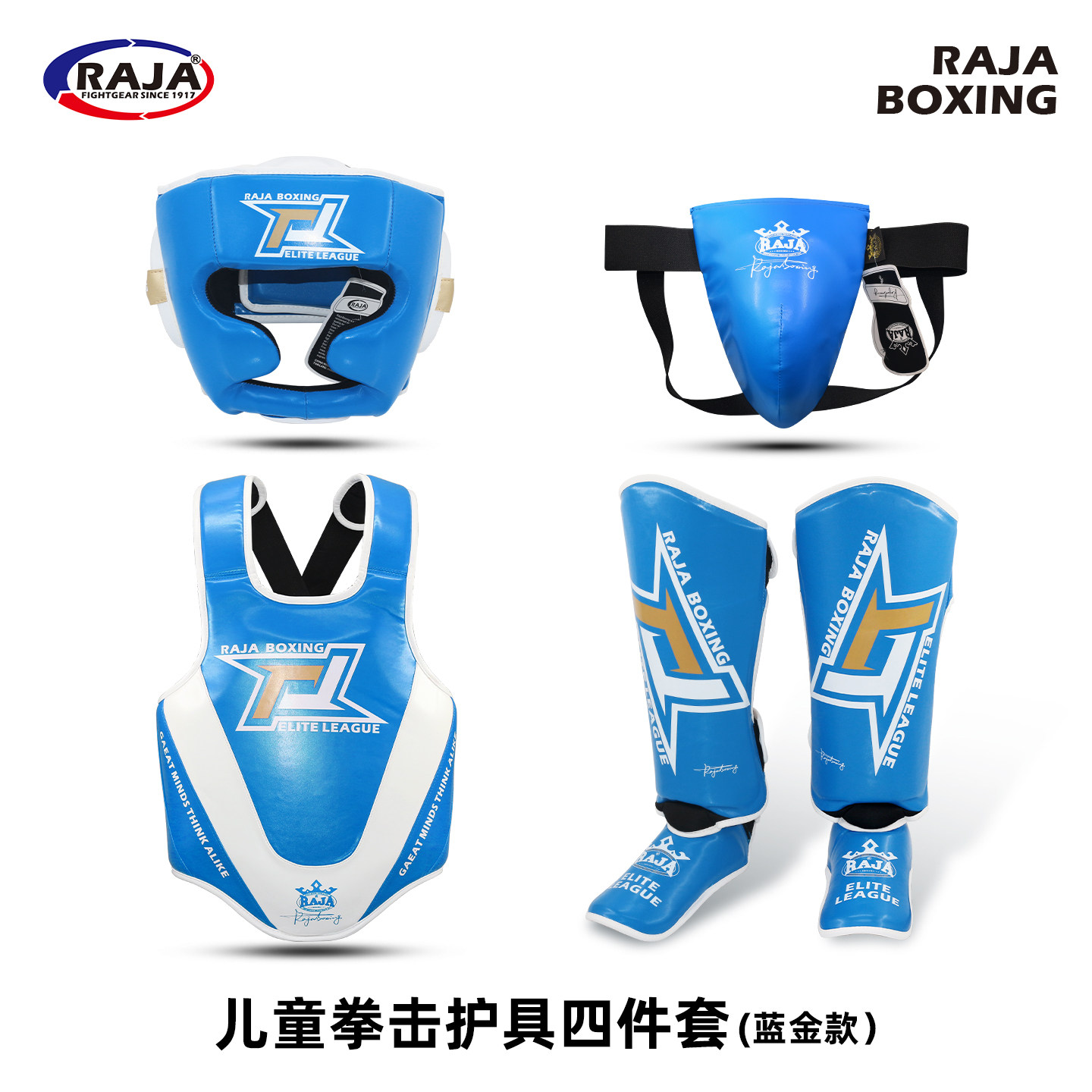raja成人青少年拳击搏击护具全套