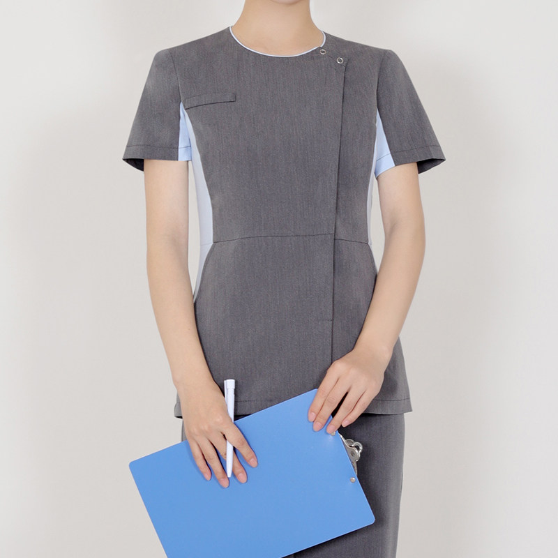 한국판 미용실 미용사 스킨케어 작업복 페디큐어 문신 아티스트 매니큐어 작업복 애완동물 병원복