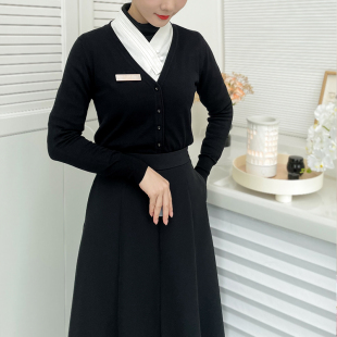 皮肤管理美容院工作服 养生会所工装 新款 2025美容师工作服春秋时尚