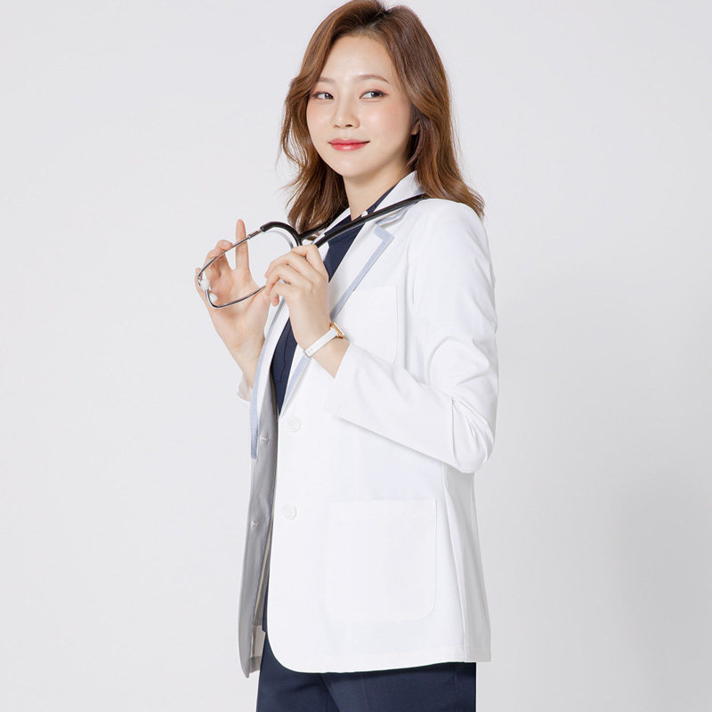 KOREAN VERSION OF WHITE COAT BLAZER PLASTIC SURGERY HOSPITAL BEAUTY CONSULTANT SHOPPING GUIDE DOCTOR OVERALLS PROFESSIONAL SUIT OL