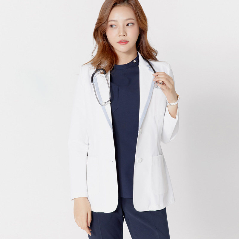 KOREAN VERSION OF WHITE COAT BLAZER PLASTIC SURGERY HOSPITAL BEAUTY CONSULTANT SHOPPING GUIDE DOCTOR OVERALLS PROFESSIONAL SUIT OL