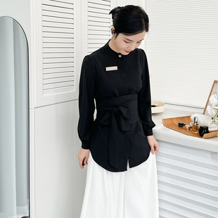 高端美容院工作服医美spa会所茶楼养生会所女美容师皮肤管理师服