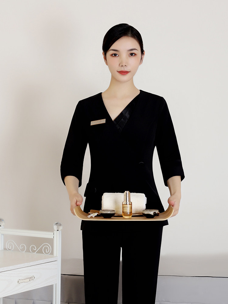 미용사 작업복 여성 한국식 새로운 미용실 피부 관리 클럽 수행자 족욕 기술자 정장