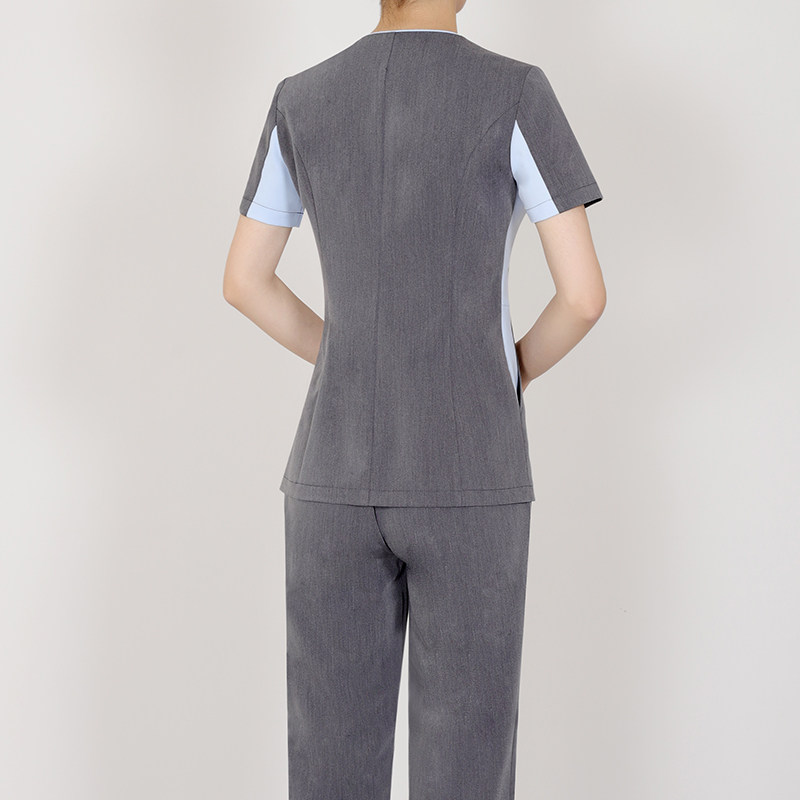 한국판 미용실 미용사 스킨케어 작업복 페디큐어 문신 아티스트 매니큐어 작업복 애완동물 병원복