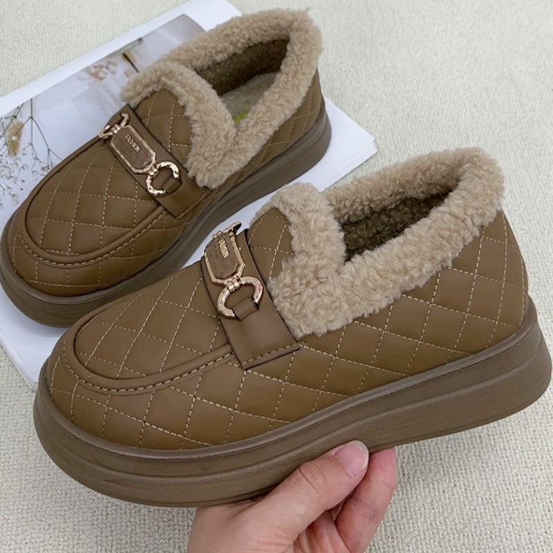 一脚蹬豆豆鞋加绒加厚新款雪地靴冬季棉鞋女冬厚底加厚毛毛鞋2024,女鞋,时尚雪地靴,淘宝优惠券,粉丝福利购,淘宝优惠卷