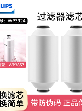 飞利浦沐浴净水器淋浴洗澡花洒过滤器净化器适用WP3857滤芯WP3924