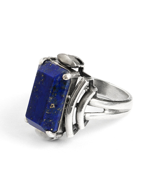 LFLM 潮流戒指小众高级轻奢百搭韩版东大门冷淡风蓝色时尚指环女