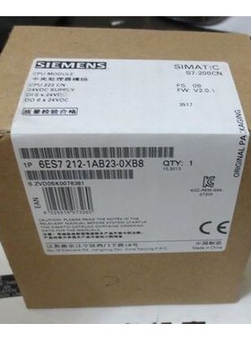 全新PLC CPU222CN 6ES7212 6ES7 212-1AB23/1BB23-0XB8/0现