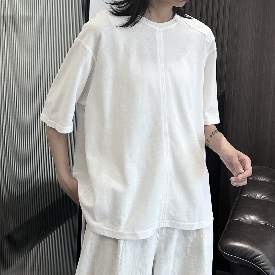 3080P50暗黑设计款短袖女夏季宽松版,女装T恤,钱塘801（原钱塘901）