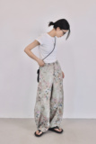 17191P休闲裤女弯刀裤哈伦裤休闲潮流，女装休闲裤，钱塘801（原钱塘901）
