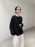 3109P66T恤女宽松圆领春秋款卫衣，女装卫衣/绒衫，钱塘801（原钱塘901）