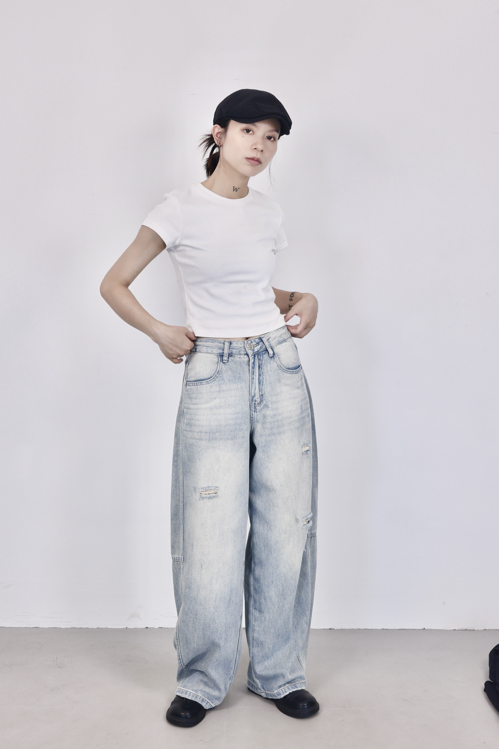 6003P80弯刀牛仔裤女,女装牛仔裤,钱塘801（原钱塘901）