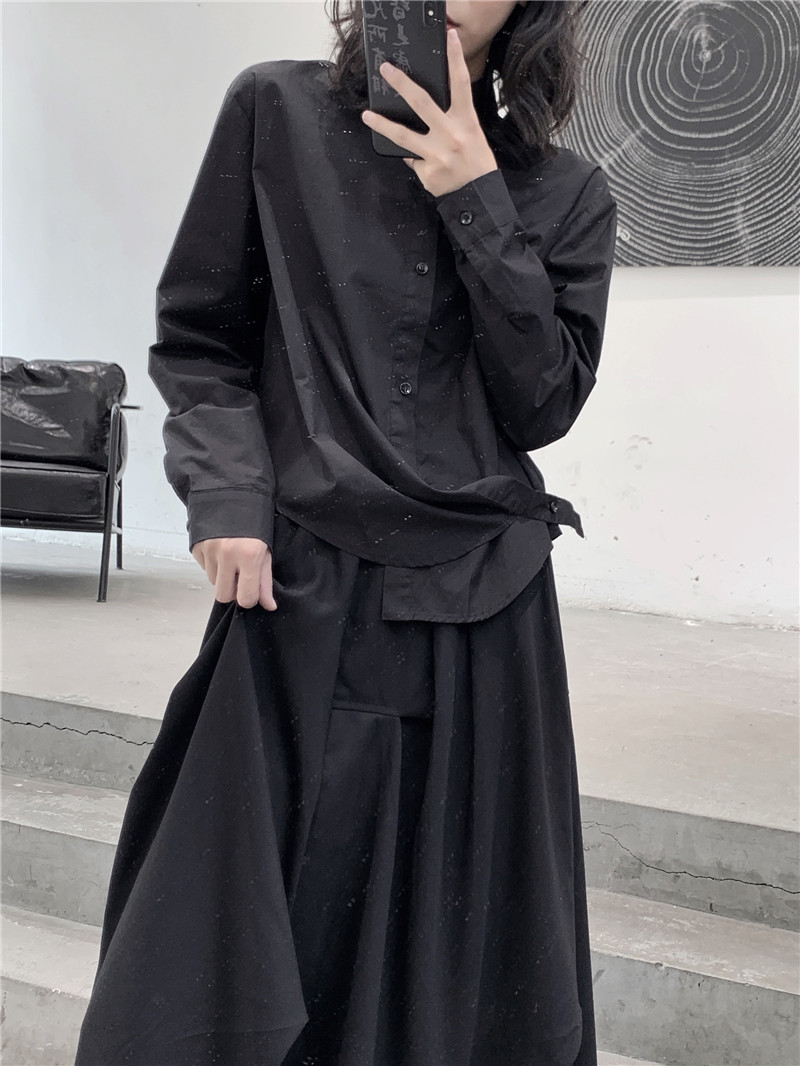 8203P652024秋装新款衬衫全棉宽松小众暗黑设计款,商品下架区,钱塘801（原钱塘901）