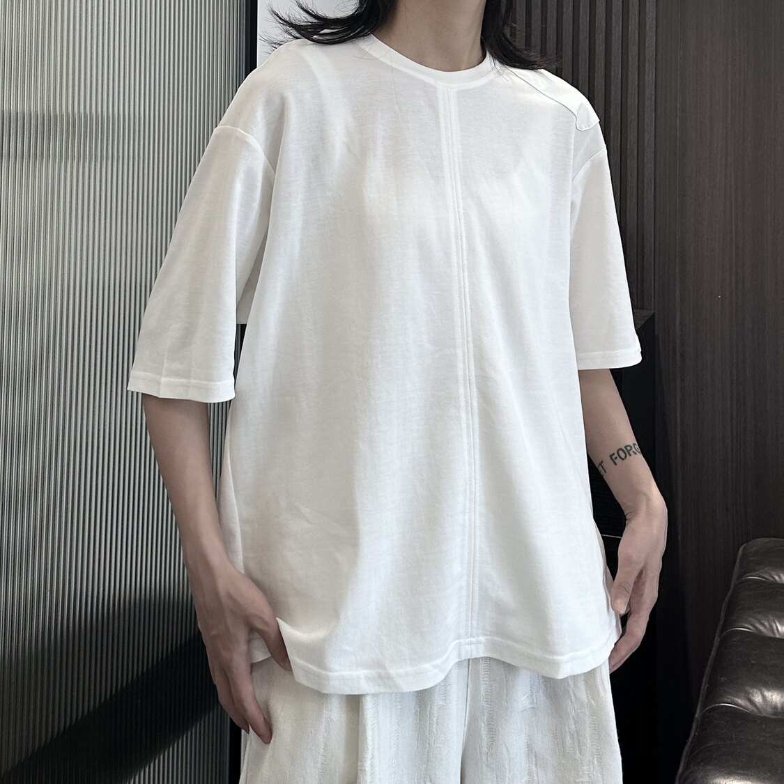3080P50暗黑设计款短袖女夏季宽松版,女装T恤,钱塘801（原钱塘901）