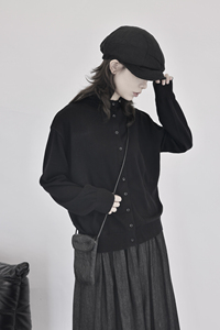 37096P79毛衣开衫女宽松日系图片