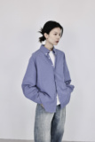 25033P格子衬衫女长袖宽松休闲，女装衬衫，钱塘801（原钱塘901）