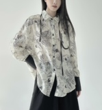 3073P75提花衬衫女长袖薄款，女装衬衫，钱塘801（原钱塘901）