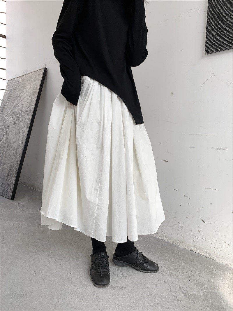 2119P90松紧白色半身裙蓬蓬裙,女装半身裙,钱塘801（原钱塘901）
