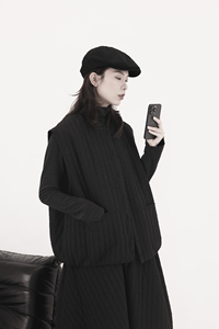 Ｍ003P75马甲女宽松日系图片