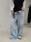 6001P105牛仔裤女拖地裤，男装牛仔裤，钱塘801（原钱塘901）