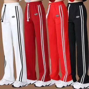 秋冬杨丽萍新款广场舞裤子棉加厚直筒显瘦高腰长裤运动体操舞蹈裤