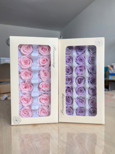 3不凋花 4cm2 佐薇B级国产玫瑰永生花DIY花艺活动花材手工盒装