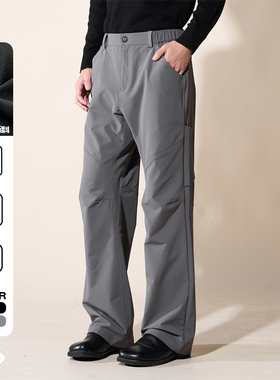 LOADMIND秋季美式透气裤子男速干冲锋登山机能休闲长裤潮直筒冰丝