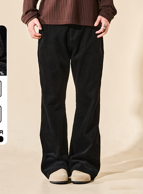 LOADMIND美式复古灯芯绒休闲裤宽松阔腿保暖百搭耐磨长裤子男潮