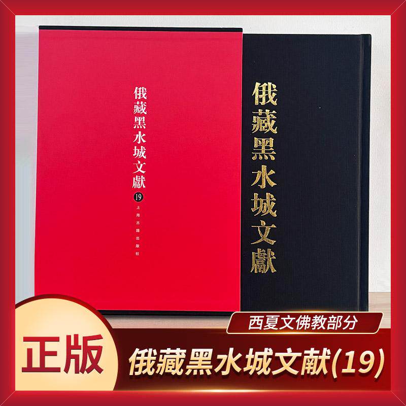 俄藏黑水城文献(19)西夏文佛教部分 史金波出土文物文献额济纳旗西夏图录上海古籍出版社