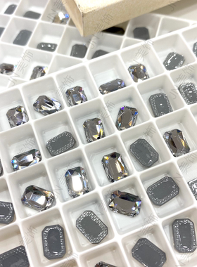 美甲钻华子施家平底2602大八角8*5.5烫底异型钻DIY服装进口烫钻