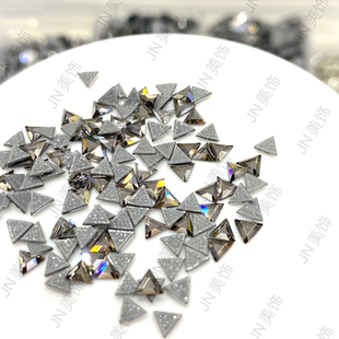 进口烫底异形钻2711迷你三角华子正品 平底肥边饰品钻 满钻小mini款