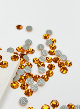 捷克宝仕奥莎烫圆90310太阳红玻璃体DIY美甲饰品贴钻奢华水晶圆钻