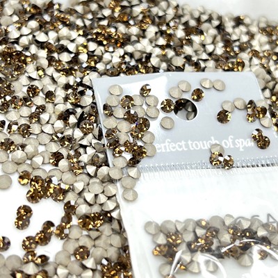 美饰码尖圆10220烟黄水晶