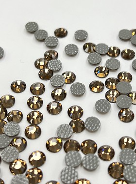 捷克宝仕奥莎烫圆10220烟黄水晶DIY高品质贴钻美甲饰品配饰圆钻