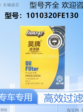 1010320FE130机油滤芯适配江淮轻卡L52041机滤格滤清器HOS/1034