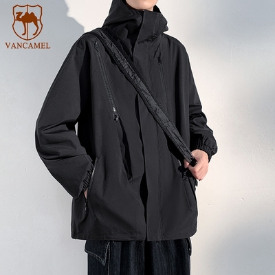 西域骆驼外套夹克登山服机