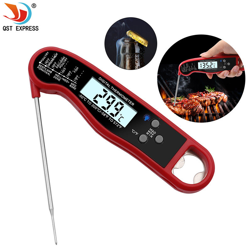 推荐食品数显温度计 bbq烧烤肉类探针式温度计 液体测温笔 可防水