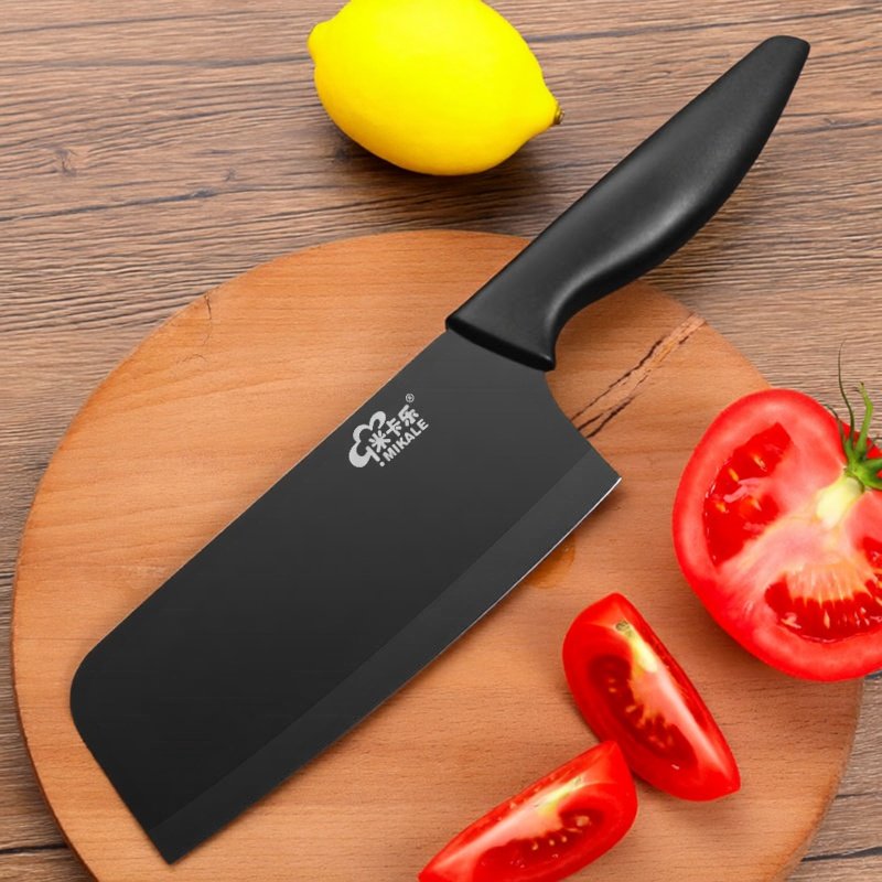 锋利黑刃不锈钢菜刀家用切菜刀切肉片蔬菜瓜果刀具小菜刀厨房切片,厨房/烹饪用具,菜刀,淘宝优惠券,粉丝福利购,淘宝优惠卷