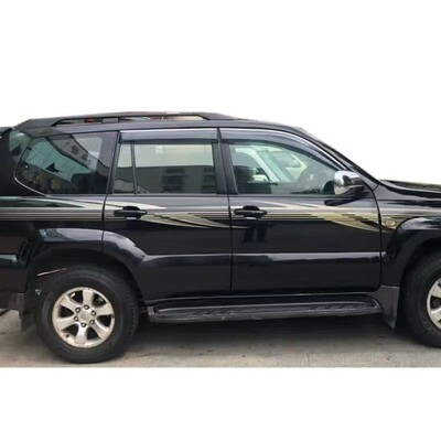 适用于03到08丰田霸道2700 20 4000普拉多LC120晴雨档带亮条雨眉