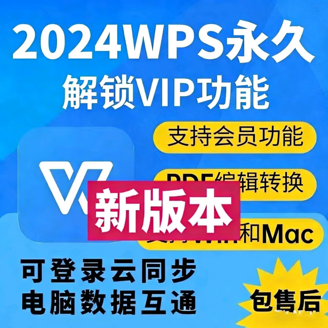 wps2024专业企业版永久激活安装序列号电脑版带vab宏PDF格式转换