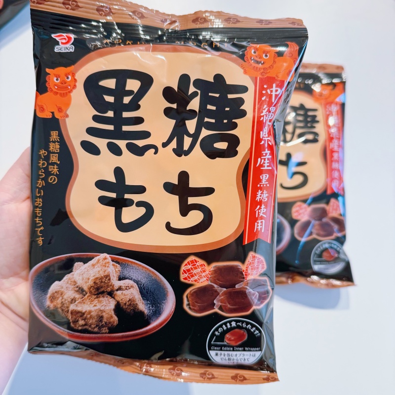 好吃的黑糖味软糖！日本冲绳特产红糖麦芽糖黑糖SEIKA限定味道糖